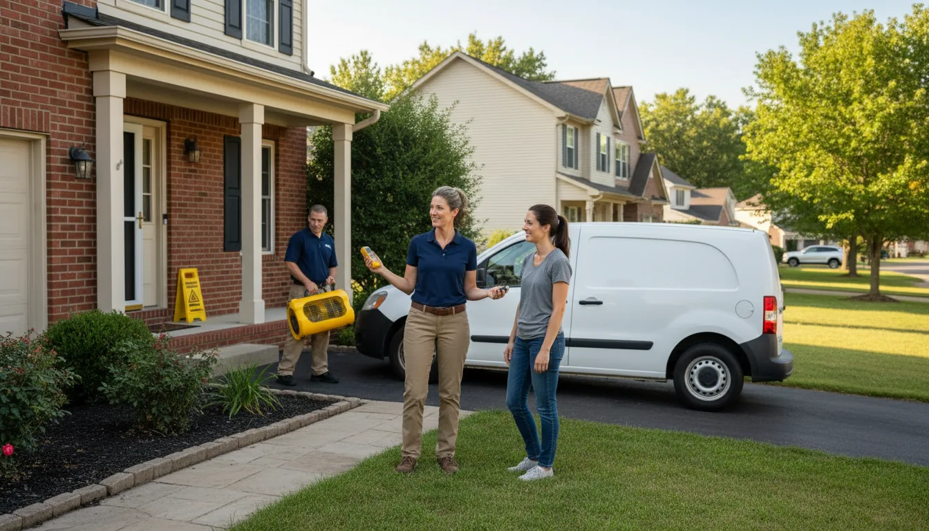 Residential water damage restoration in Blue Gap, AZ